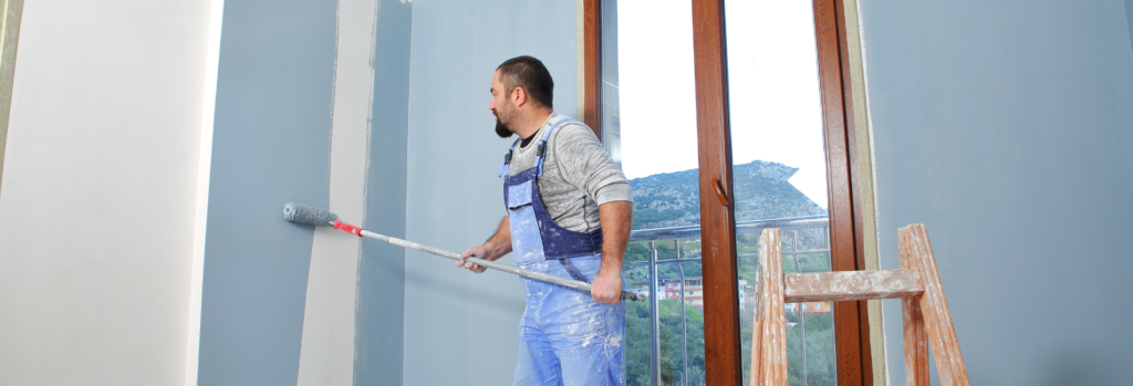 painter doing sitting room